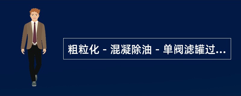 粗粒化－混凝除油－单阀滤罐过滤流程的缺点是（）。