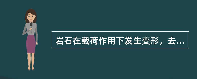 岩石在载荷作用下发生变形，去掉载荷后变形不恢复，称作塑料变形。