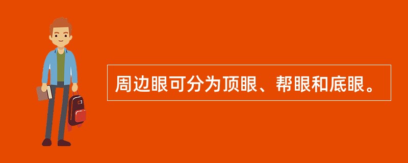 周边眼可分为顶眼、帮眼和底眼。