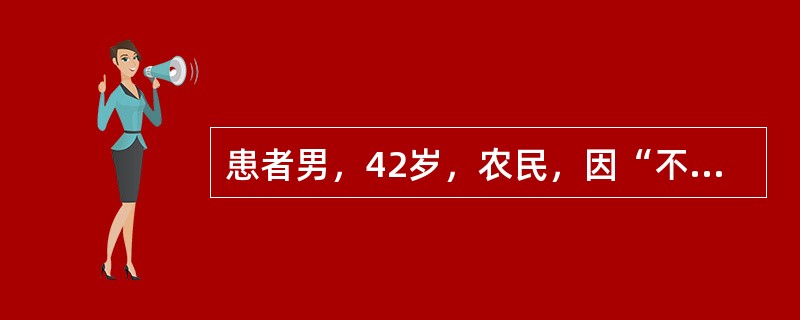 患者男，42岁，农民，因“不规则发热伴腹胀2周”来诊。近1周体温持续39~40℃