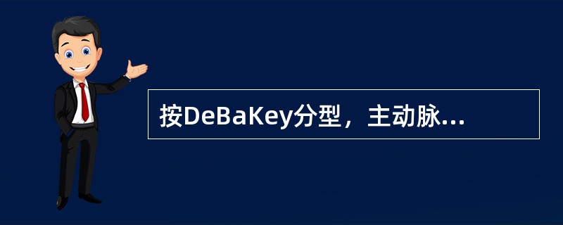 按DeBaKey分型，主动脉夹层Ⅱ型是（）