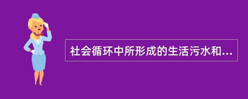 社会循环中所形成的生活污水和各种工业废水是天然水体最大的污染来源。（）