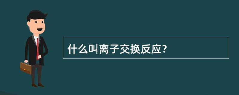 什么叫离子交换反应？