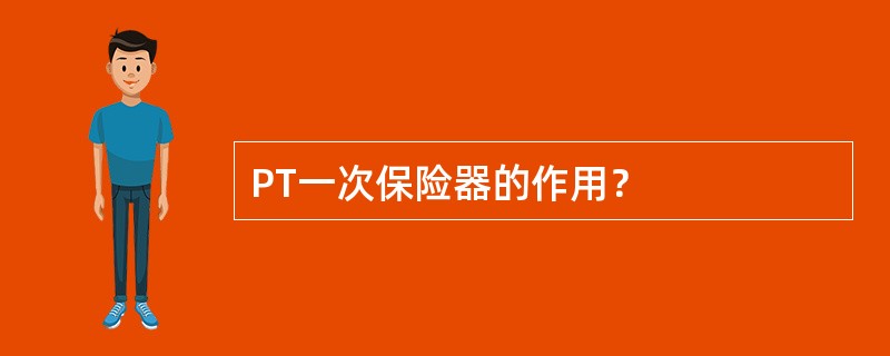 PT一次保险器的作用？