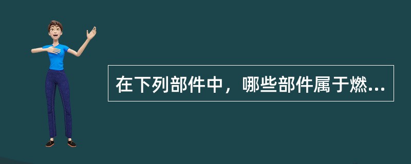 在下列部件中，哪些部件属于燃料供给系统（）