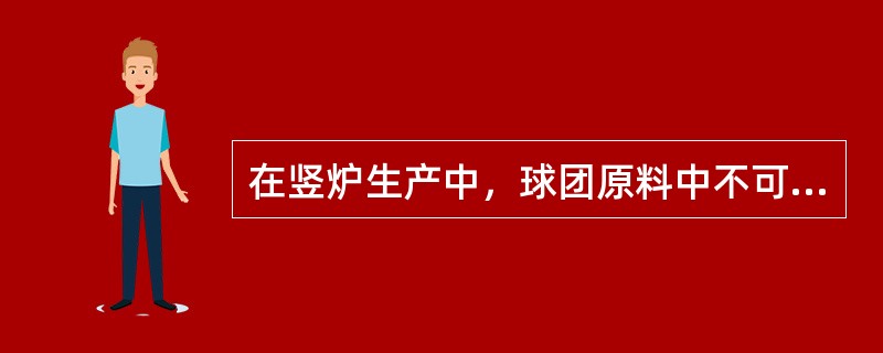 在竖炉生产中，球团原料中不可避免地要常带进少量SiO2，在球团焙烧过程中形成部分