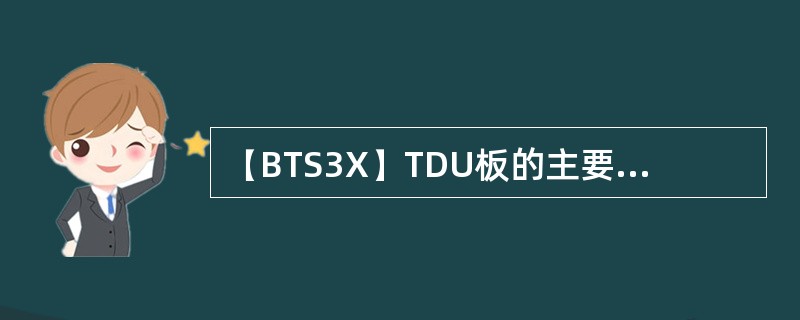 【BTS3X】TDU板的主要功能有：（）