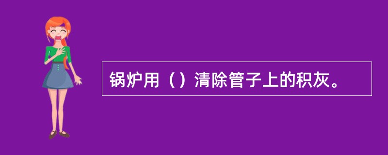 锅炉用（）清除管子上的积灰。