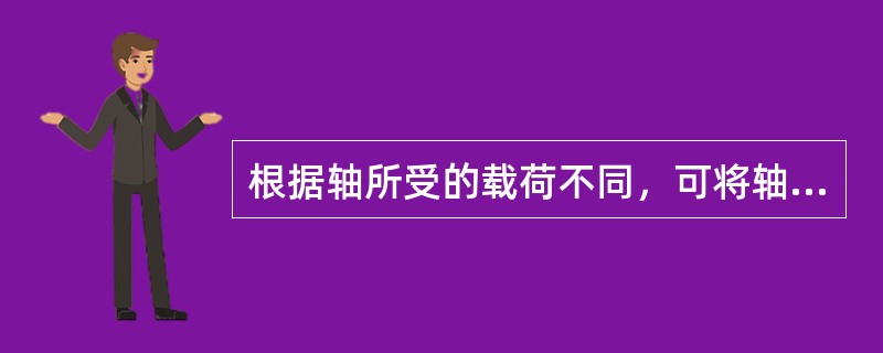 根据轴所受的载荷不同，可将轴分为哪几类？