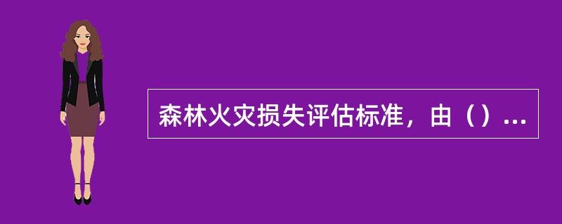 森林火灾损失评估标准，由（）会同有关部门制定。