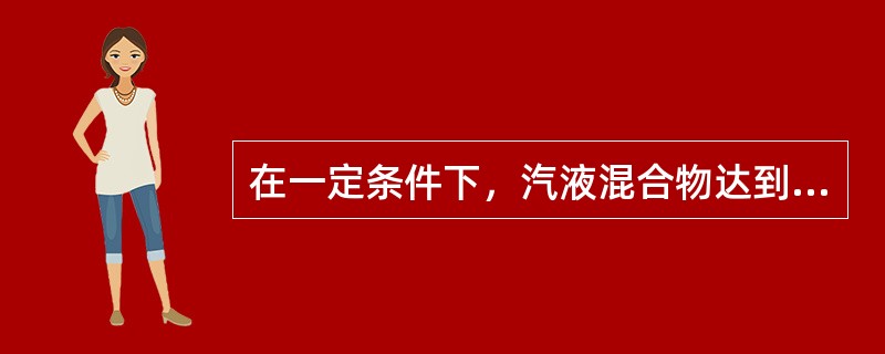 在一定条件下，汽液混合物达到相平衡是一种（）平衡。