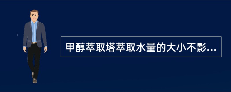 甲醇萃取塔萃取水量的大小不影响操作压力，但影响甲醇回收塔进料中甲醇的浓度。