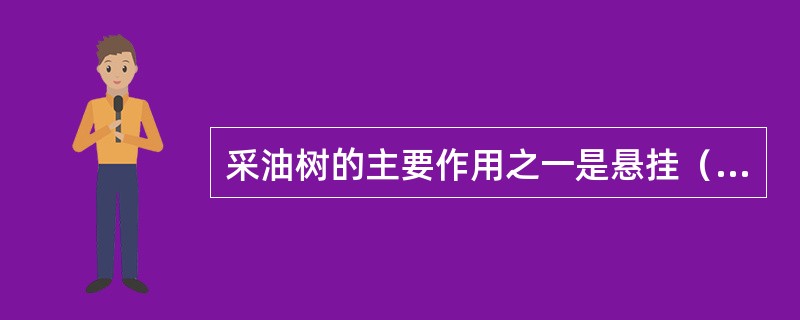 采油树的主要作用之一是悬挂（）。