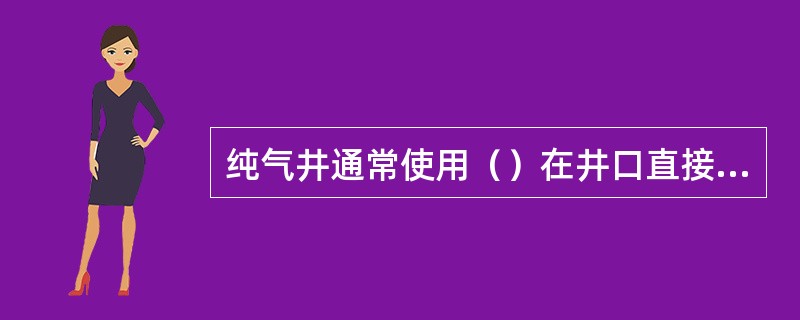 纯气井通常使用（）在井口直接测量，然后换算成井底压力。