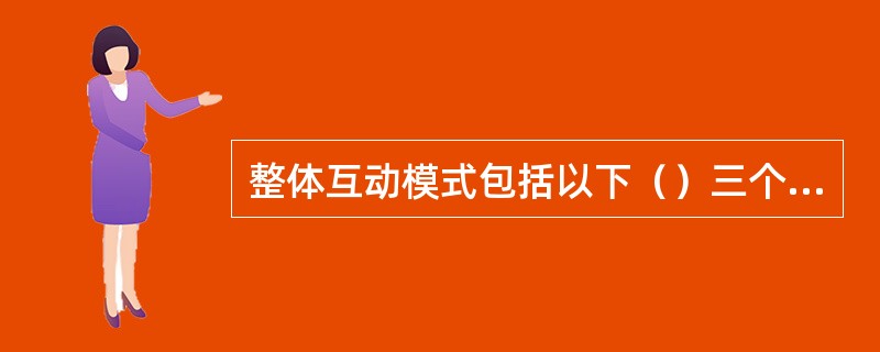 整体互动模式包括以下（）三个系统.