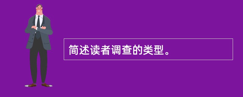 简述读者调查的类型。