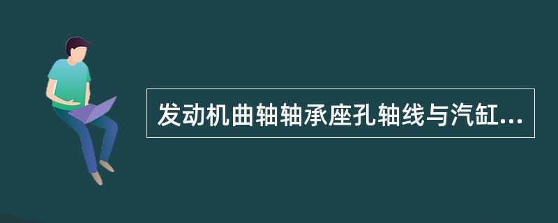 发动机曲轴轴承座孔轴线与汽缸轴线应用（）误差评价。