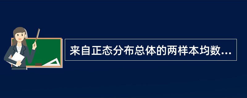 来自正态分布总体的两样本均数比较，可用哪一类检验（）。