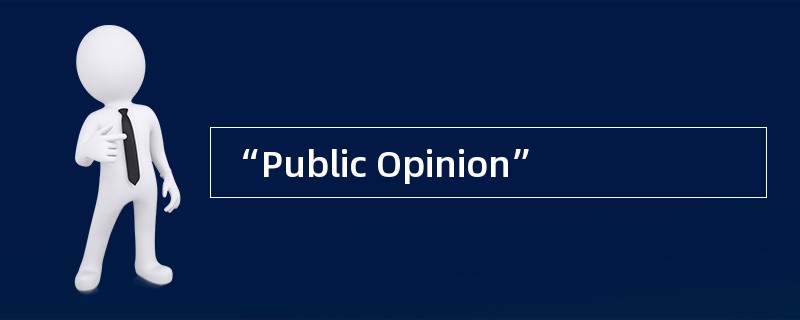 “Public Opinion”