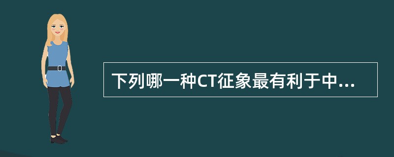 下列哪一种CT征象最有利于中耳胆脂瘤的诊断：（）