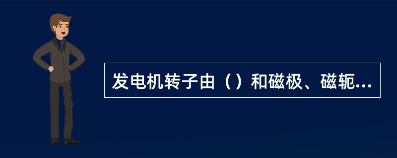 发电机转子由（）和磁极、磁轭等组成。