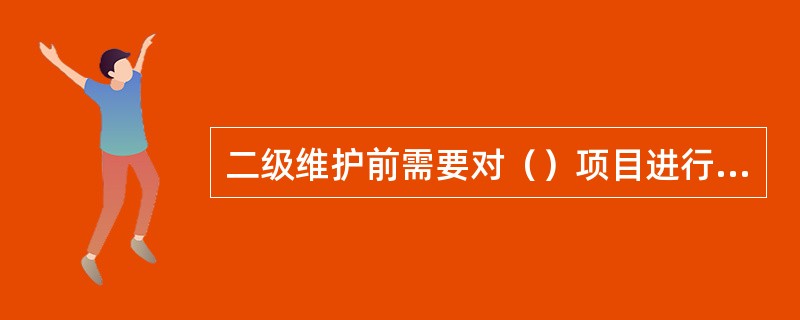 二级维护前需要对（）项目进行检查。