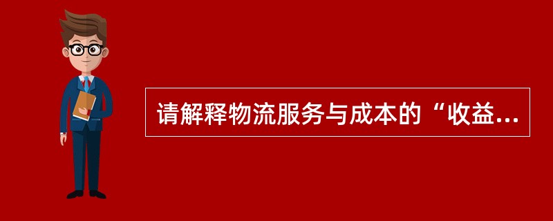 请解释物流服务与成本的“收益递减规律”？（效益背反）