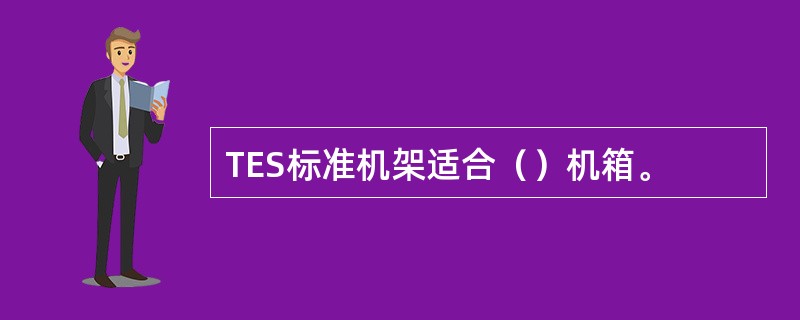 TES标准机架适合（）机箱。