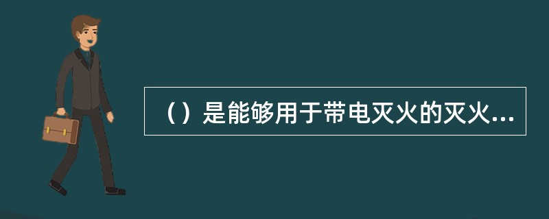 （）是能够用于带电灭火的灭火器材。