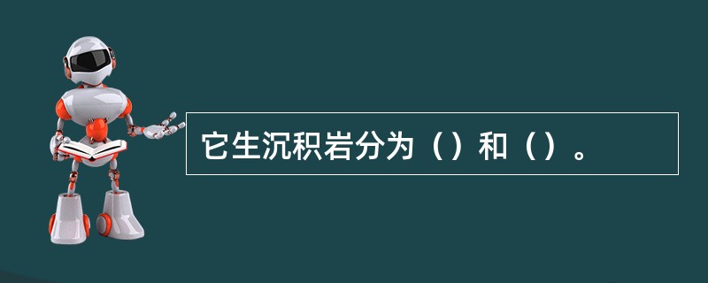 它生沉积岩分为（）和（）。