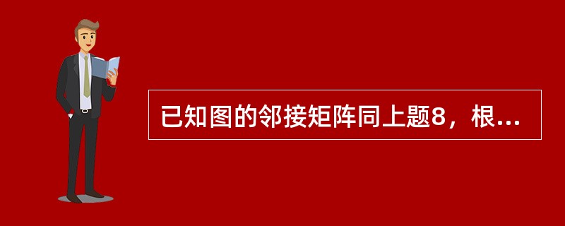 已知图的邻接矩阵同上题8，根据算法，则从顶点0出发，按广度优先遍历的结点序列是（