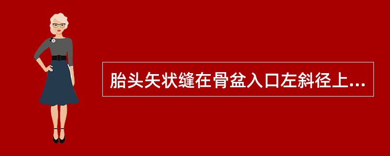 胎头矢状缝在骨盆入口左斜径上，大囟门在骨盆的右前方，其胎方位是（）