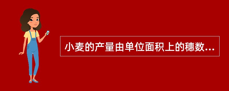 小麦的产量由单位面积上的穗数，()和粒重构成。