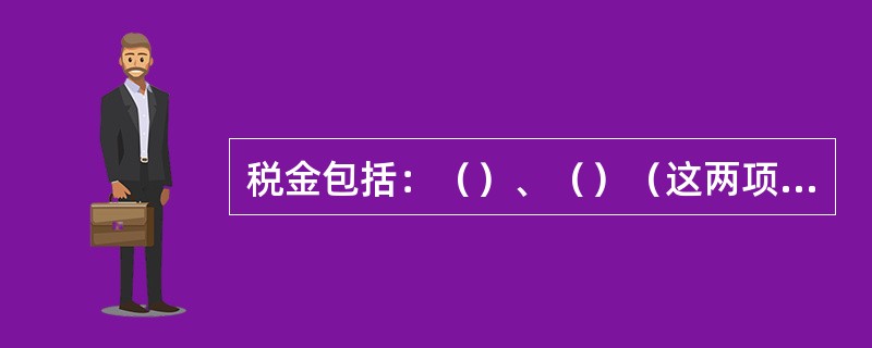 税金包括：（）、（）（这两项是航空公司收的）、（）、（）、（）、入境税、（）、（