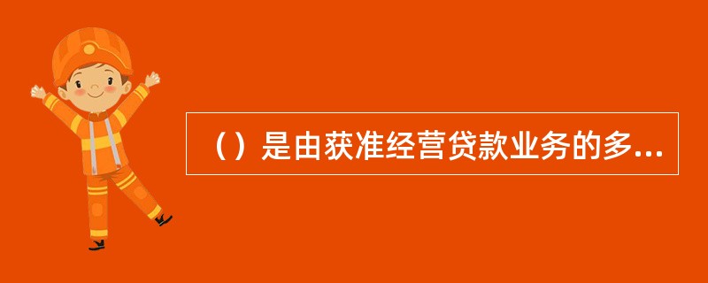 （）是由获准经营贷款业务的多家银行或非银行金融机构采用同一贷款合同，按商定的期限