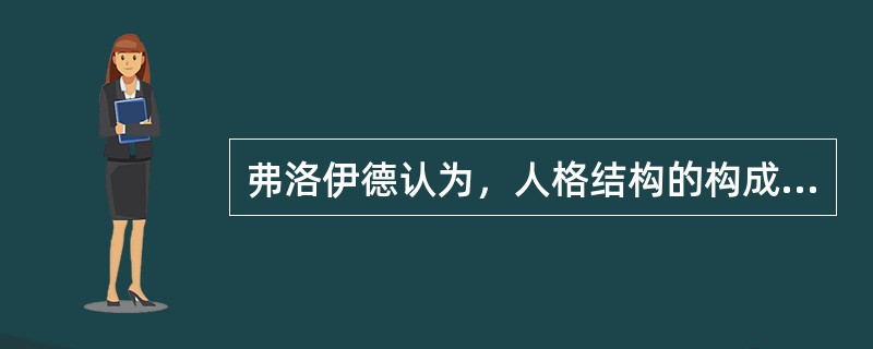 弗洛伊德认为，人格结构的构成为：（）