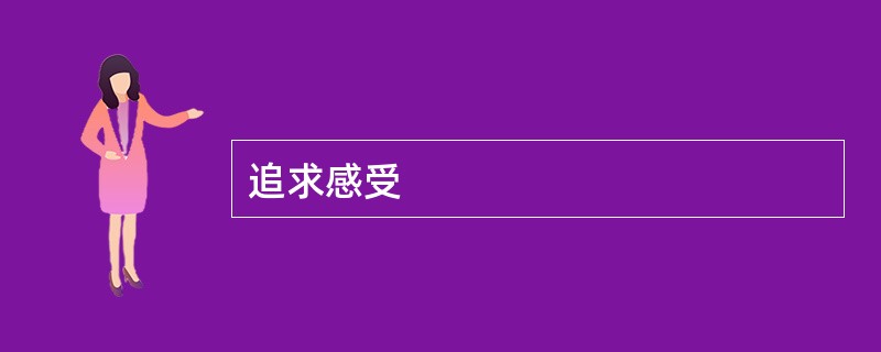 追求感受