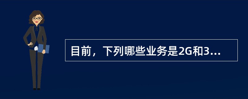 目前，下列哪些业务是2G和3G同名业务（）