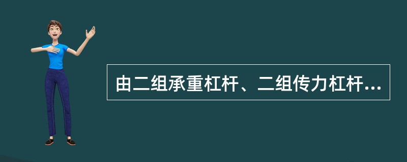 由二组承重杠杆、二组传力杠杆、一组计量杠杆组成的地中衡的杠杆系统中，（）的形状为