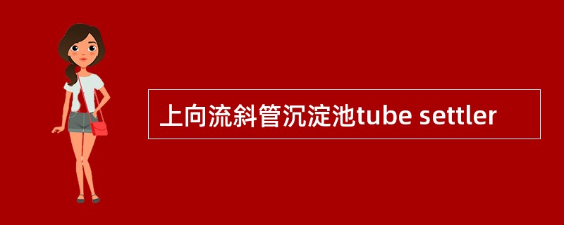 上向流斜管沉淀池tube settler