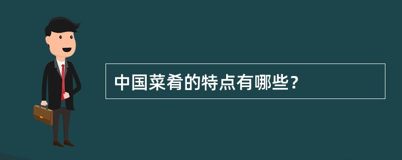 中国菜肴的特点有哪些？