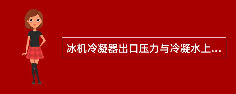 冰机冷凝器出口压力与冷凝水上水温度近似关系？