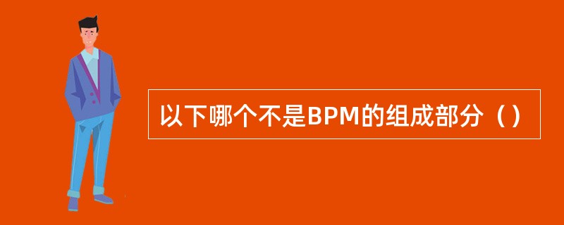 以下哪个不是BPM的组成部分（）