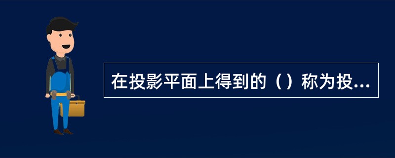 在投影平面上得到的（）称为投影。