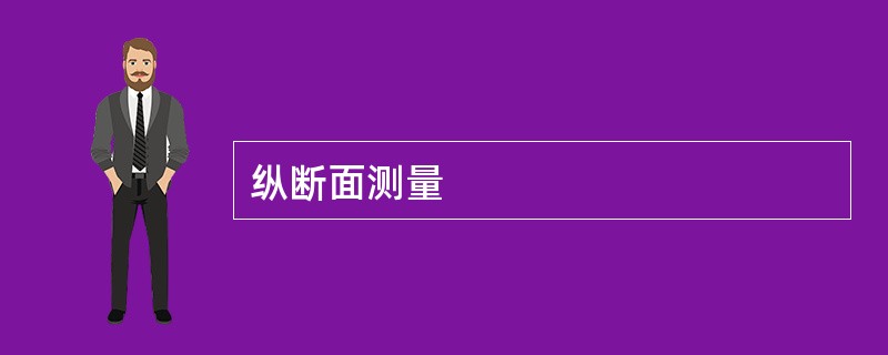 纵断面测量