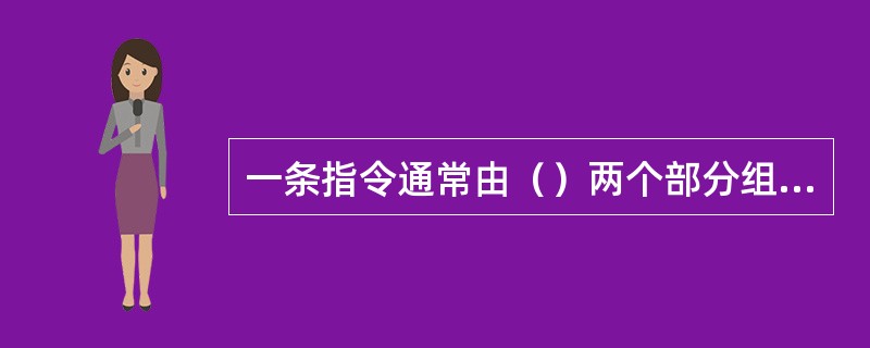 一条指令通常由（）两个部分组成。