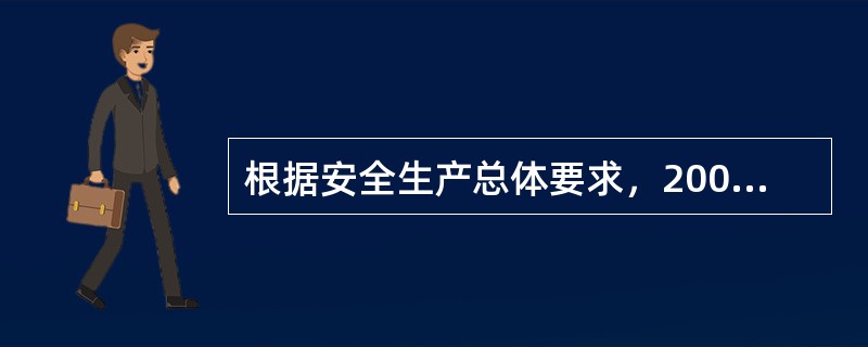 根据安全生产总体要求，2008年确定为我国安全生产的（）年。