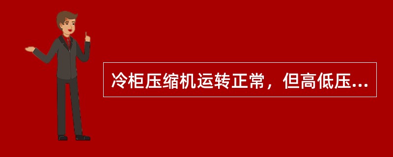 冷柜压缩机运转正常，但高低压均低于正常值，此时应检查（）。