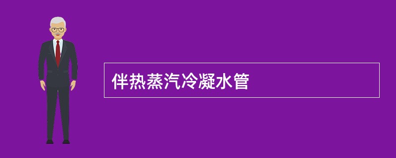 伴热蒸汽冷凝水管