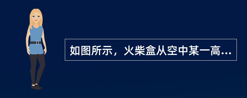 如图所示，火柴盒从空中某一高度下落，它与地面相碰后便倒下如果将盒芯向上抽出一l些